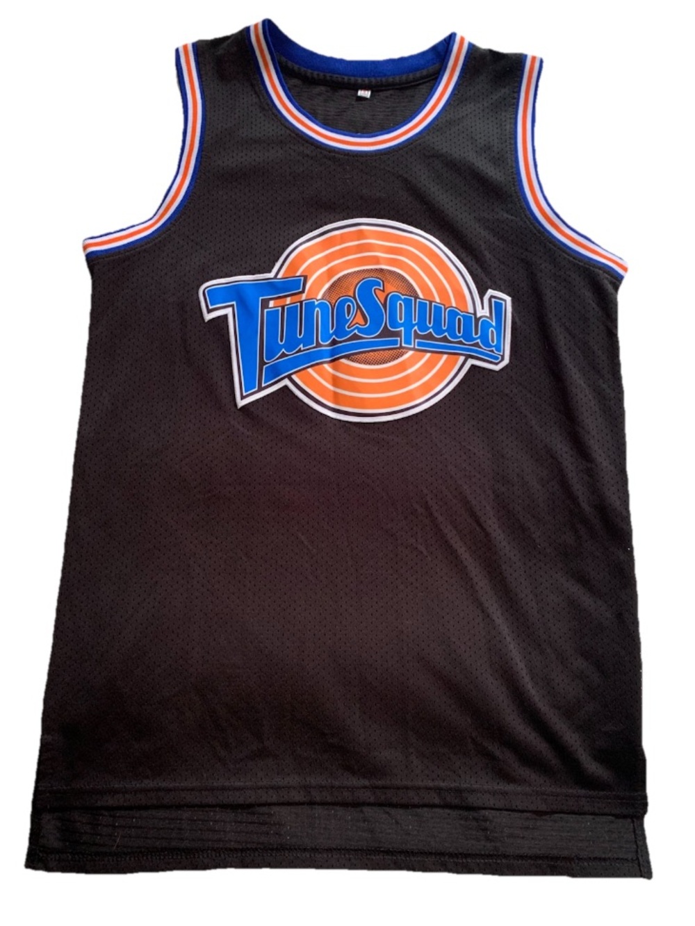Warner Bros. Tune Squad Black “bugs” Basketball Jersey with Blue & Orange Logo